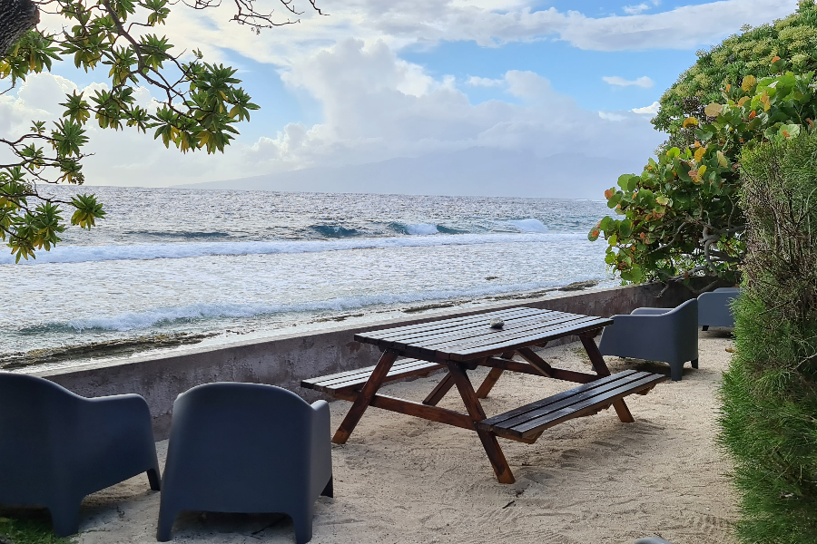 Vue sur mer de la pension - ©Moorea Golf Lodge