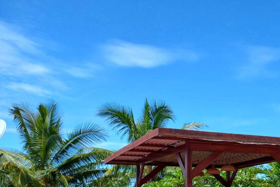 Deck, Piscine, Pergola... - ©Pension Le Passage Tahaa