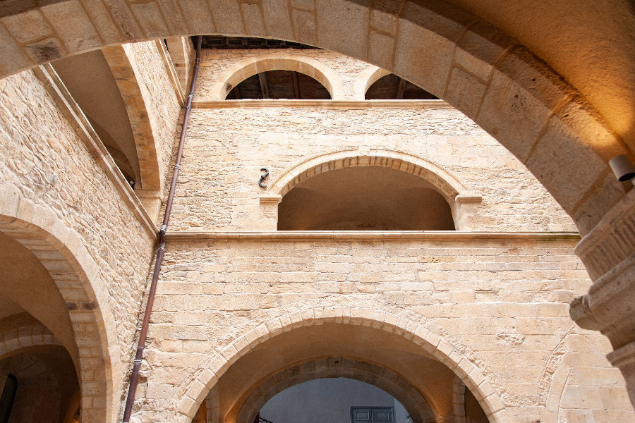 Cour intérieure du Château d'Aubenas