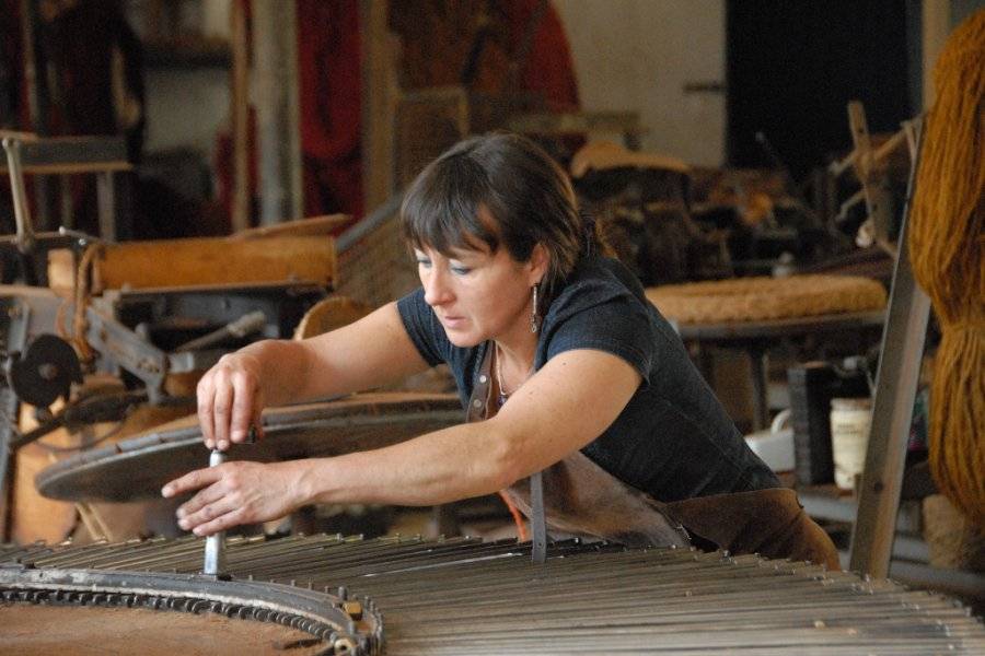 tissage à l'atelier - ©LA SCOURTINERIE