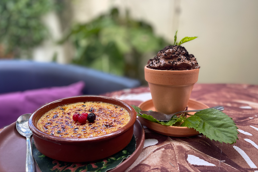 Creme brulée fruits rouges et e Silence ca pousse