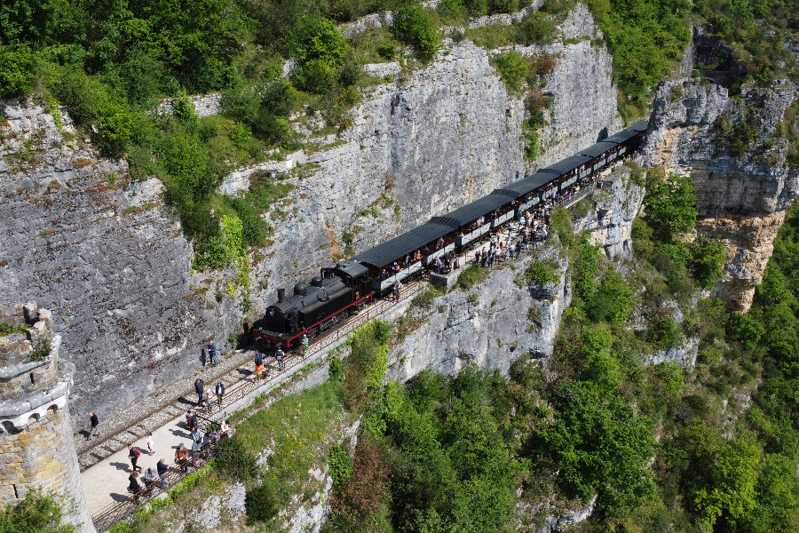 Arrêt de Mirandol Train à vapeur de Martel