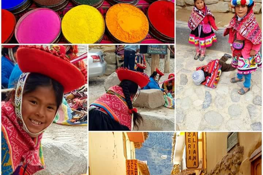 ENFANTS A OLLANTAYTAMBO DANS LA VALLÉE SACRÉE