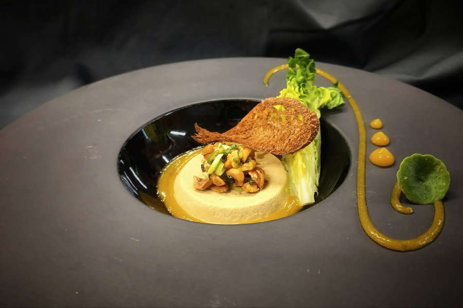 La Truffolie Foie gras en royale condiment passion et noisette - ©la Truffollie