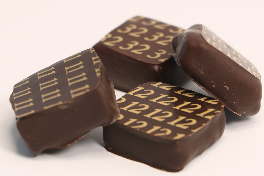 Chocolats numérotés