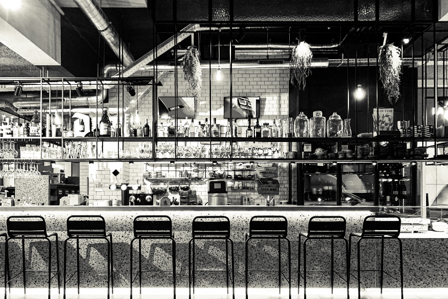 le bar comptoir du bistro - ©restaurant declercq