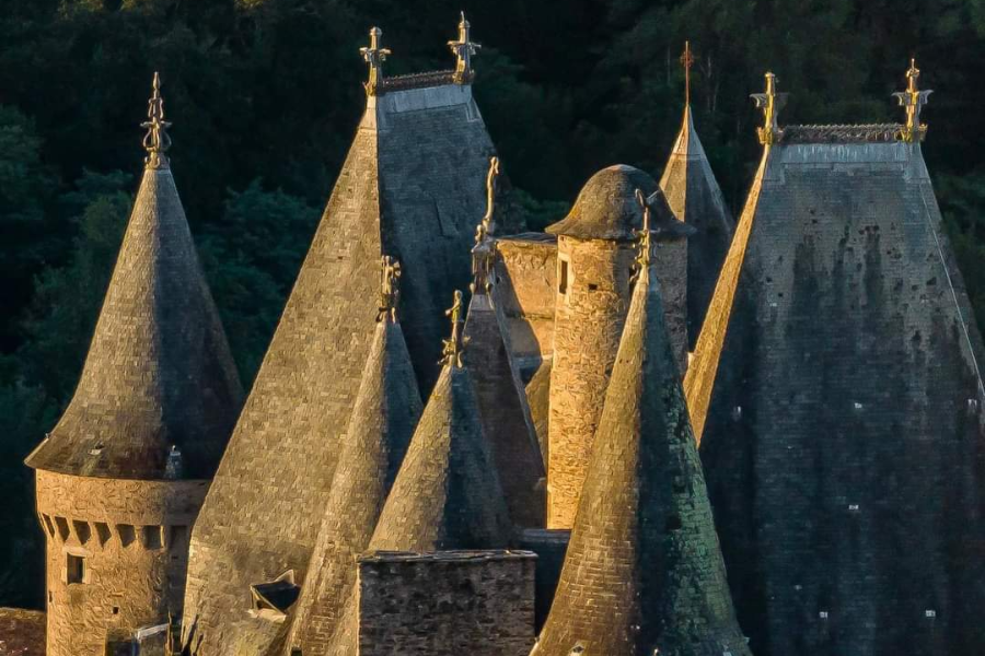 Les toits du Château - ©Château de Jumilhac