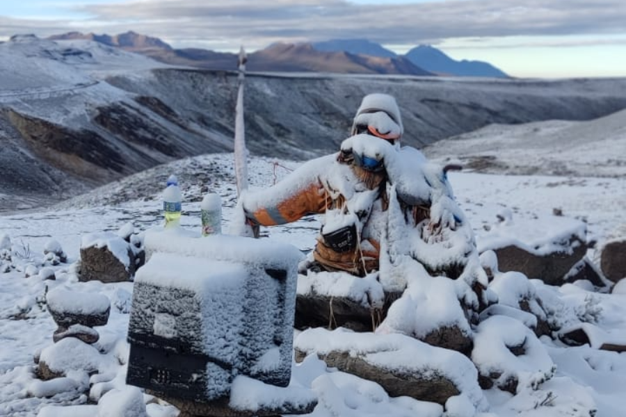 Un épouvantail à 4910 mètres d'altitude! - ©Inversiones Circuit Perou SAC