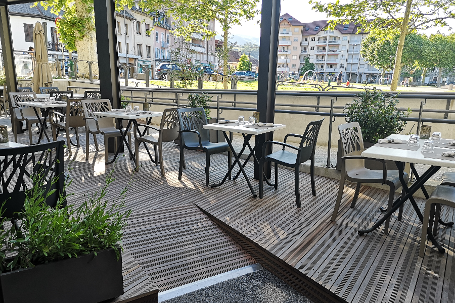 Terrasse ombragée