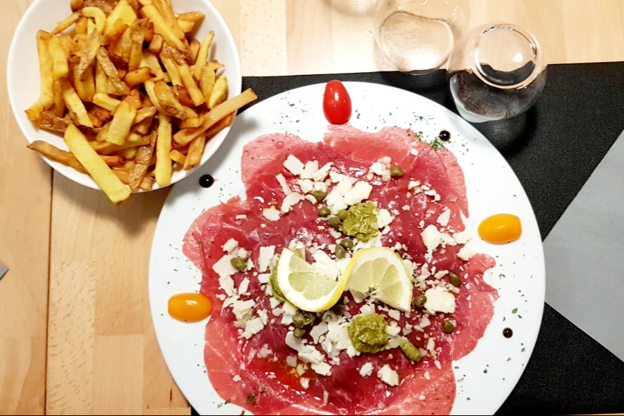 Carpaccio et frites au Vin 4 - ©Le vin 4