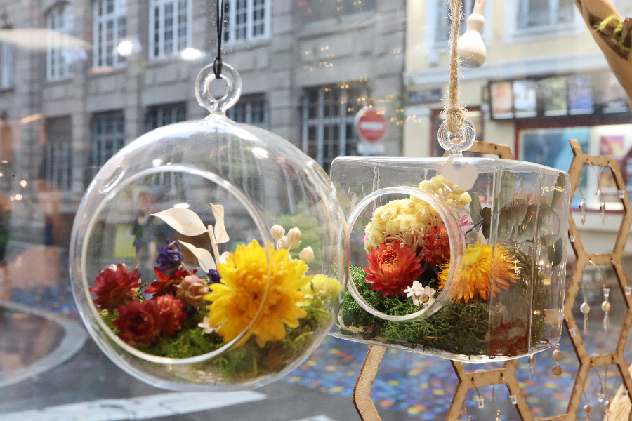 Cloche Fleurs Naturelles