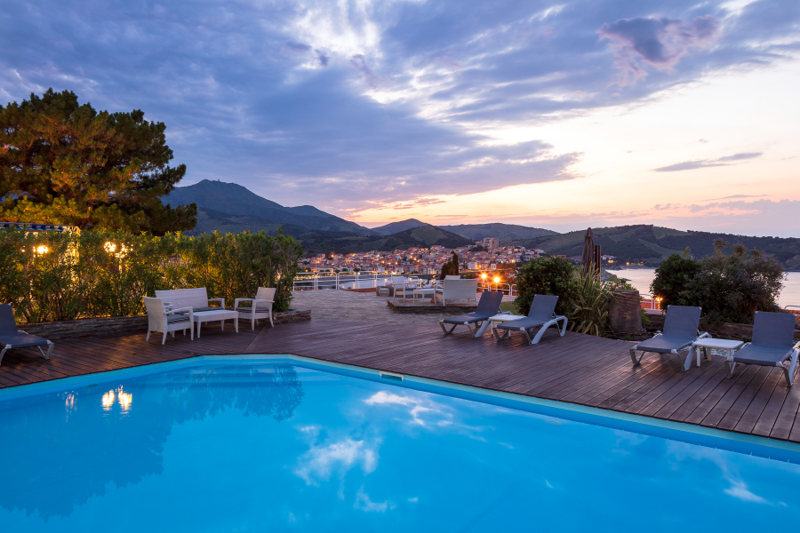 Vue sur Banyuls - ©Hôtel le Catalan