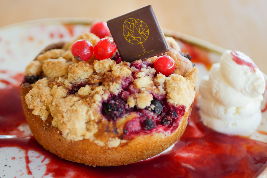 Tartelette crumble aux fruits rouges