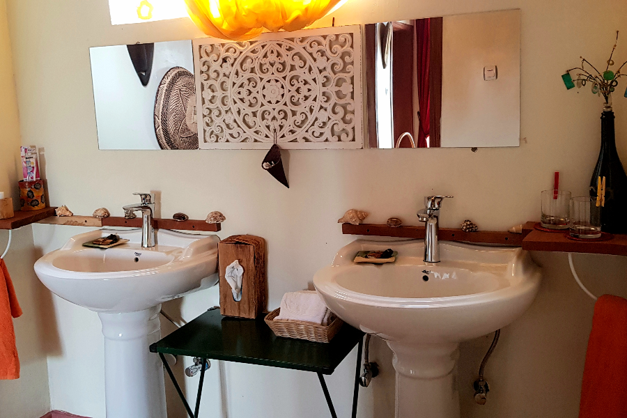 Salle de bain bungalow double - Bugesera Lodge - ©Bugesera Lodge