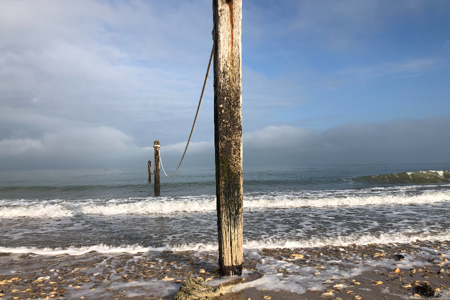 Les vestiges du bain à la lamer, les bains du mer de la fin du XIXe siècle - ©M. Lelandais