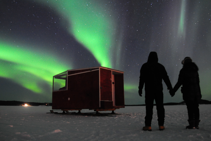 Auroras are the main priority for our visitors and Inari is excellent location to see them - ©Mobile Cabins Finland
