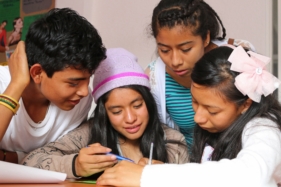 Some of the students we support with our education program - ©Hotel con Corazón