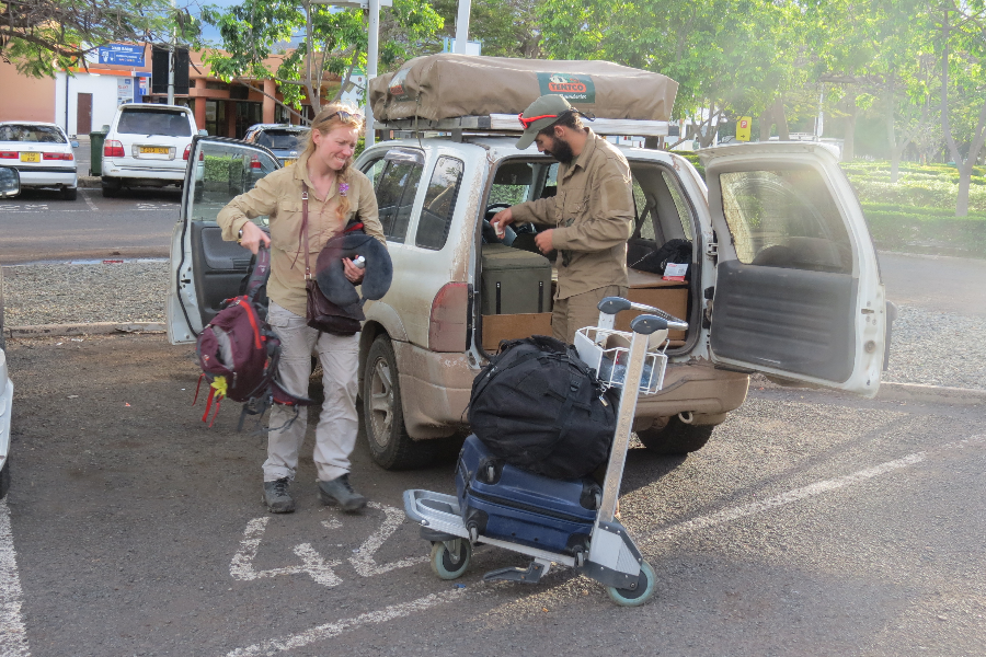 Mr Alexander at kilimanjaro international ariport after they self drive to serengeti - ©mili adventure africa