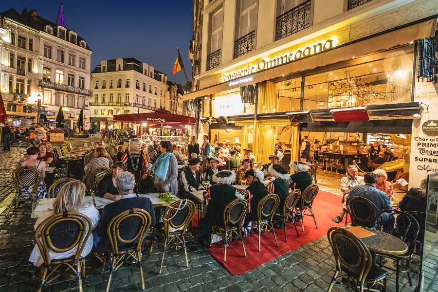 La plus belle terrasse de restaurant brasserie à bruxelles