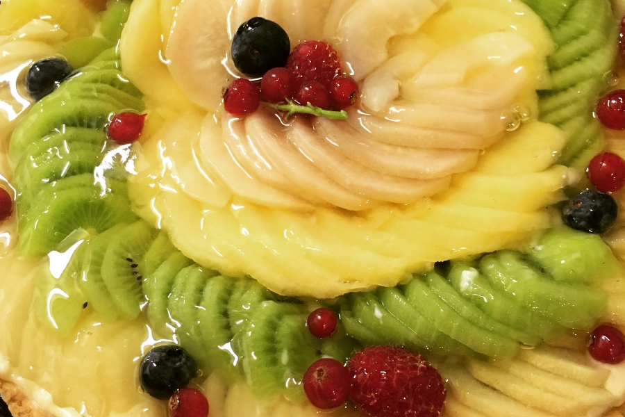 Dessert du jour une magnifique tarte aux fruits - ©Comptoir Christoly