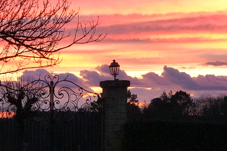 Coucher de soleil au Domaine de Pouzelande - ©Domaine de Pouzelande