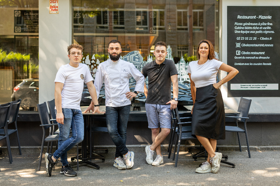 La team de Cibeles - Restaurant et Pizzeria Rennes - ©Le Photographe Ambulant