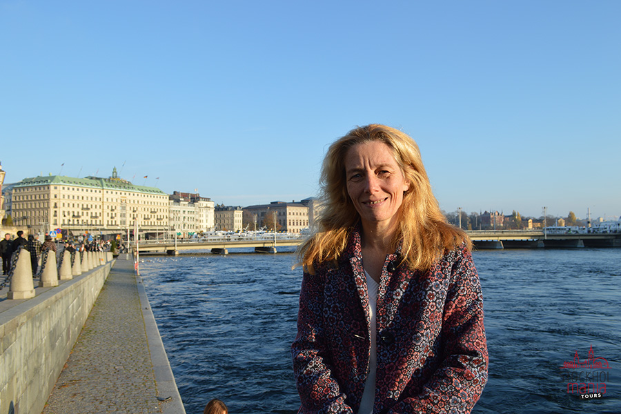Isabelle Allard, responsable de StockholMania Tours en français et guide autorisée de Stockholm - ©Isabelle allard