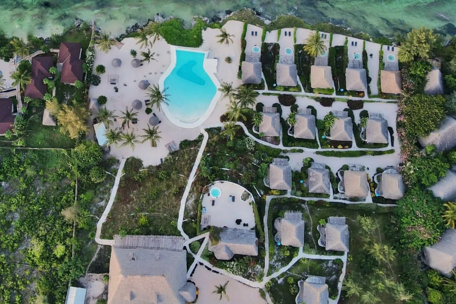 Drone Overview - ©Zanbluu Beach Hotel