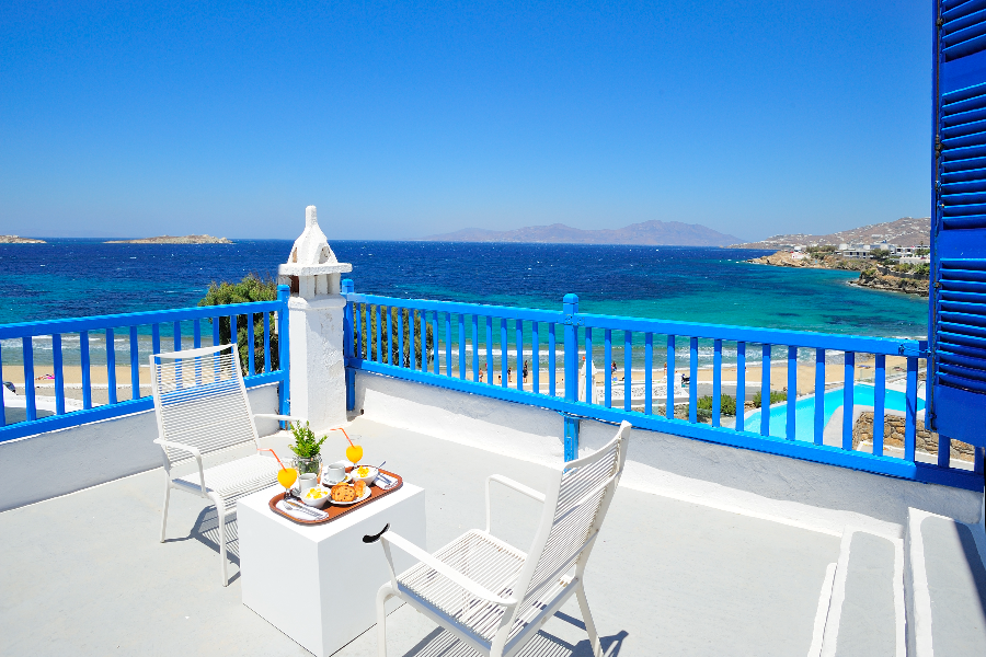Vue de votre balcon - ©Mykonos beach hotel