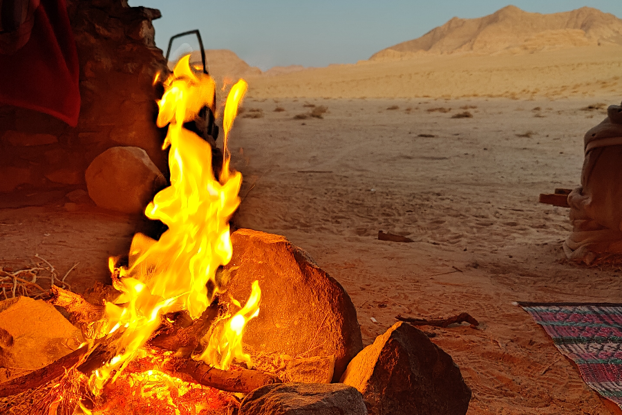 Feu bivouac