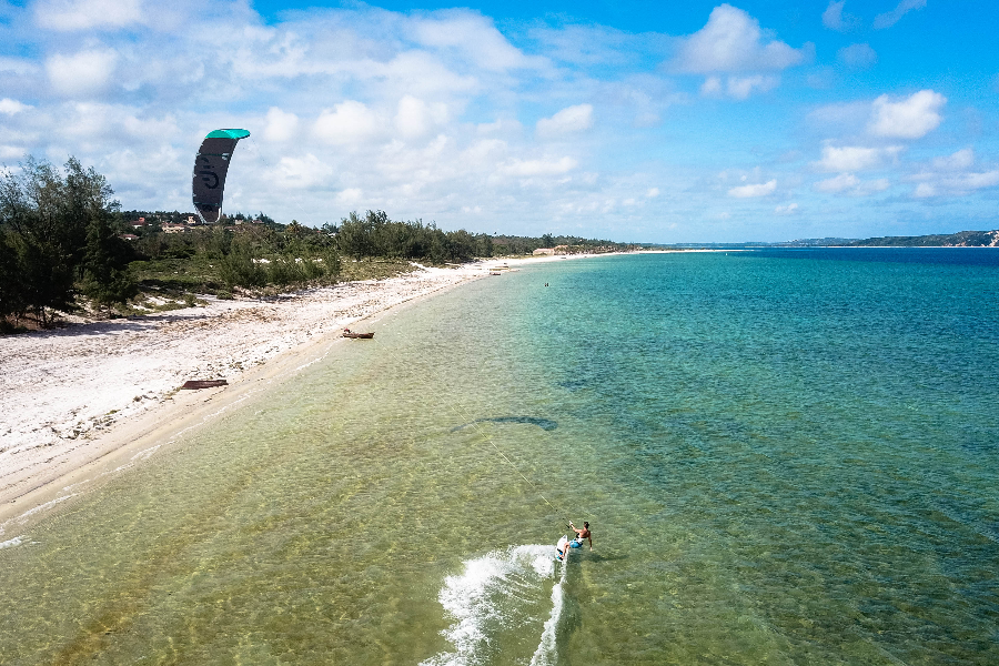 Kite surf à Bilène - Mozambique Sud - ©Bilene Kitesurf Center