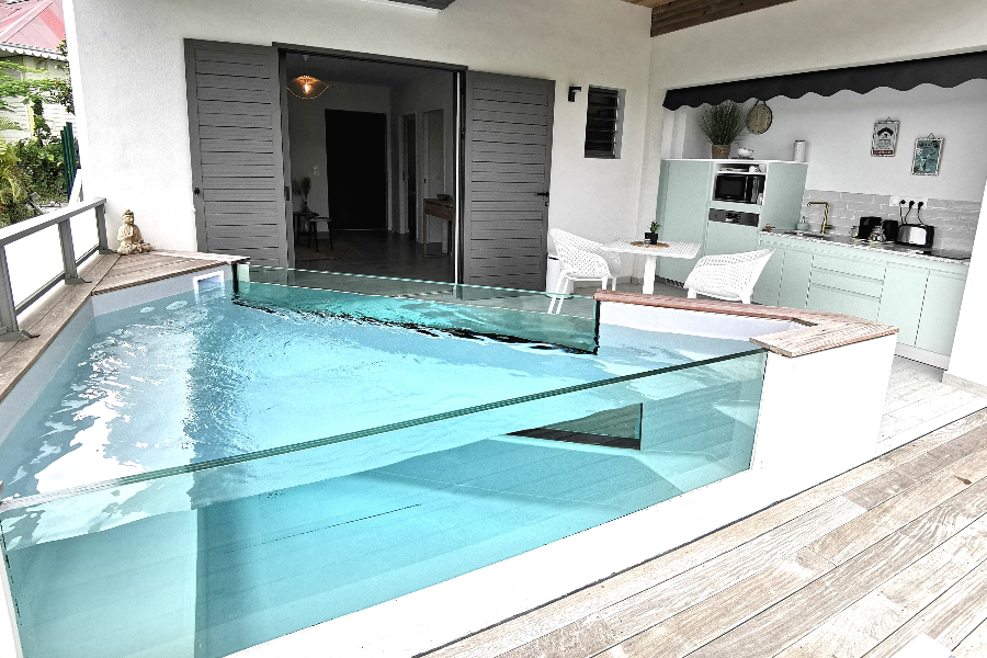 tiny piscine appartement le Malanga - ©habitation i'seo