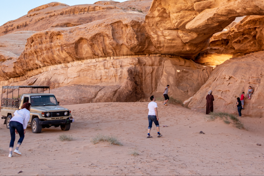 exploring Wadi Rum