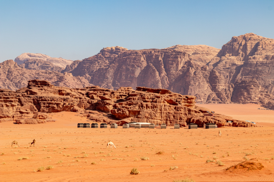 Wadi Rum Base Camp - our campsite in the Wadi Rum protected Area