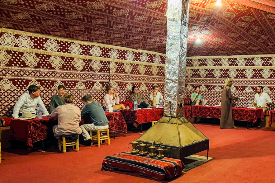 our communal tent at our camp