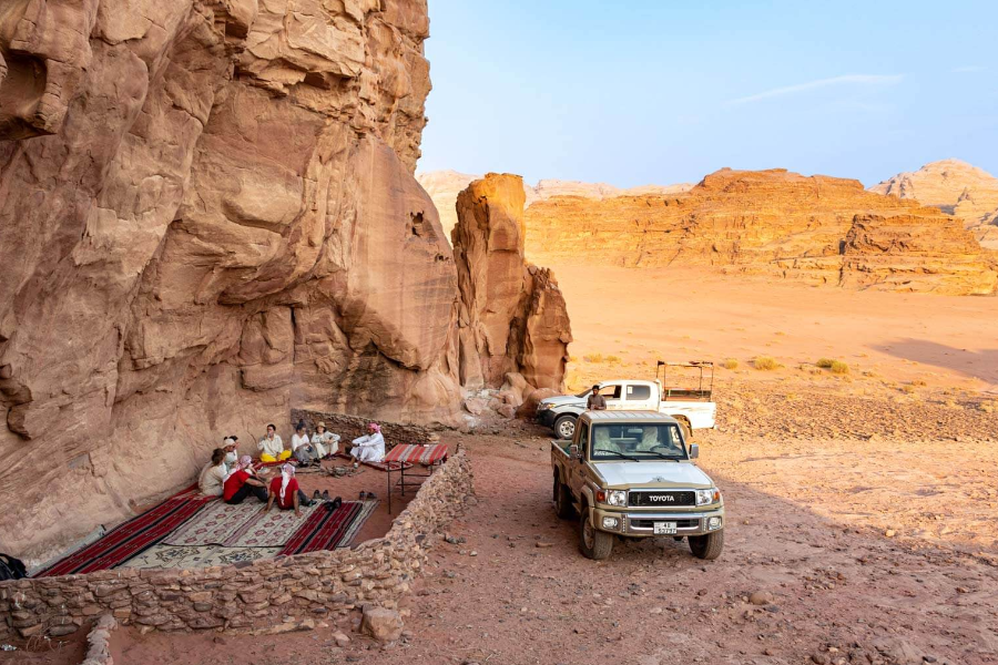 our 'cave' deep in Wadi Rum desert