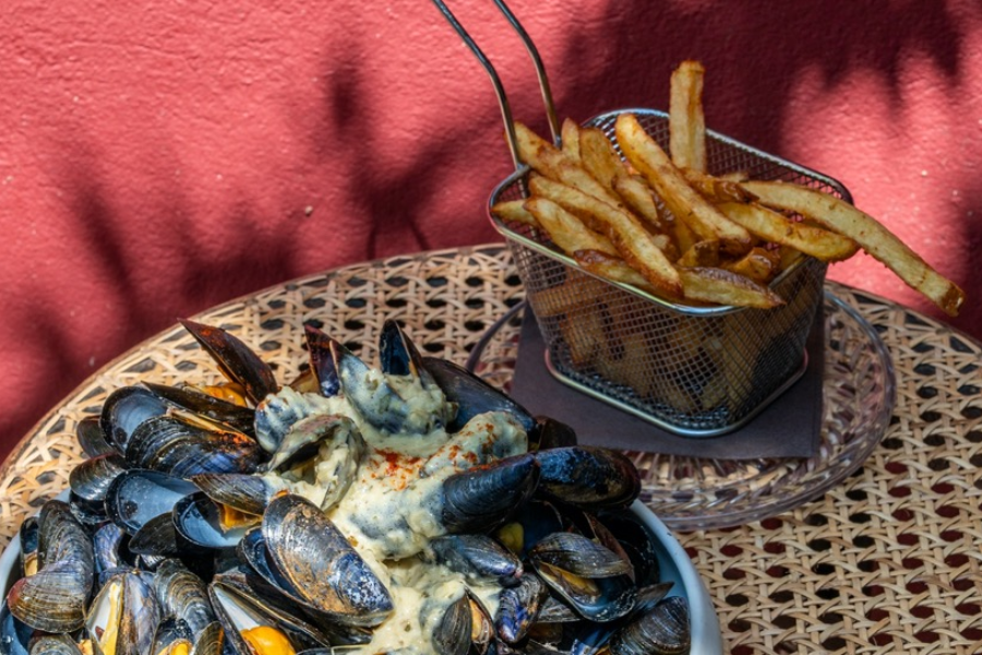 Moules et frites chez Guinguette