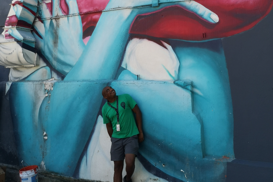 Dans le quartier street art de Santurce à San Juan - ©Sophie Rocherieux