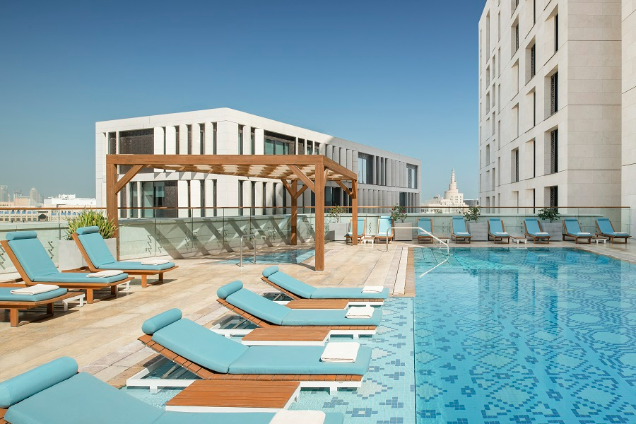 Outdoor Pool - ©Alwadi Doha - MGallery Hotel Collection