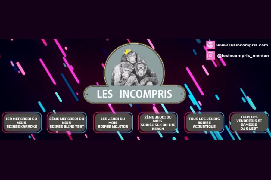 Programme - Les Incompris Menton - ©Les Incompris Menton