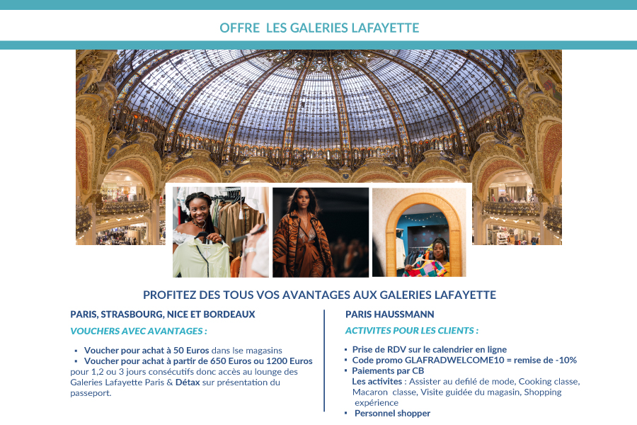 Offre Galeries Lafayette - ©MONDIALVOYAGES