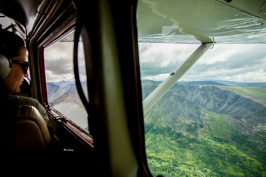 Flying into our expedition - ©ccBA
