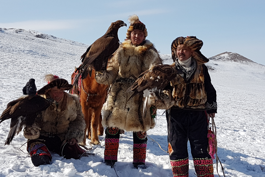 Chasseurs à l'Aigle Kazakh Festival de l'Aigle - ©Azur Travel Mongolia