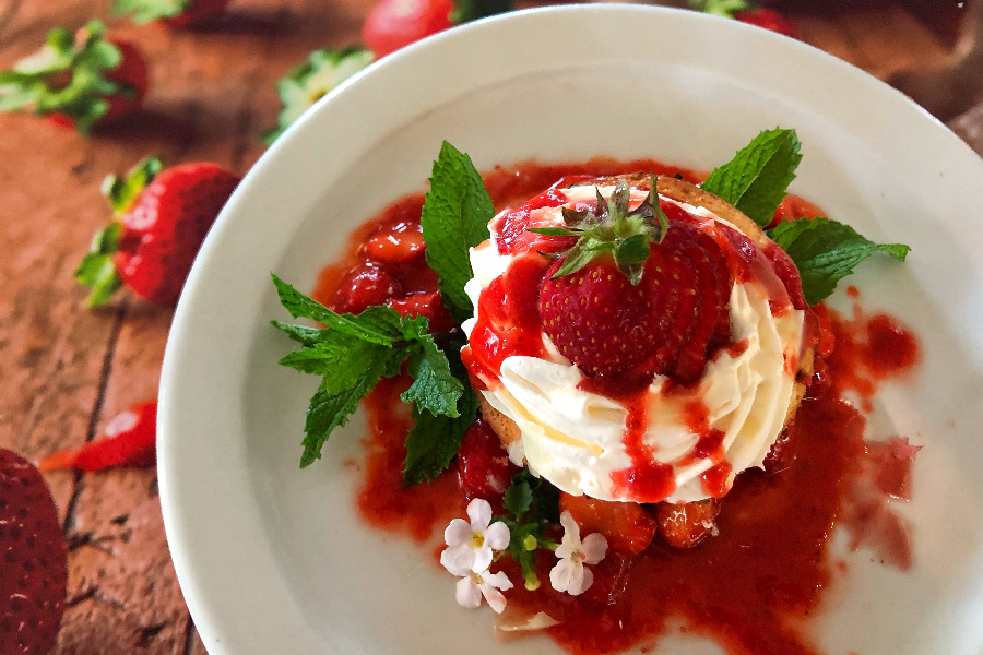 Dessert de fraises à la Ferme Bourdages. - ©Ferme Bourdages