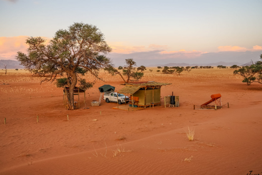 Camping in the wide-open spaces of Namibia - ©D Rupping