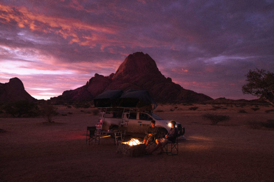 Bonfire at the Spitzkoppe - ©D Rupping