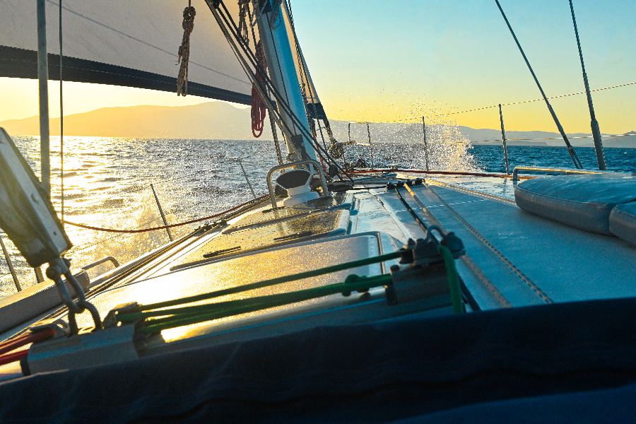 Sunset sailing on the way back..... - ©Lady K Sailing curuises