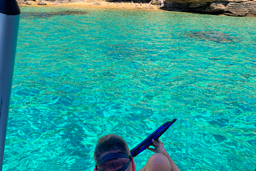 snorkelling in crystal water - ©Lady K Sailing Cruises