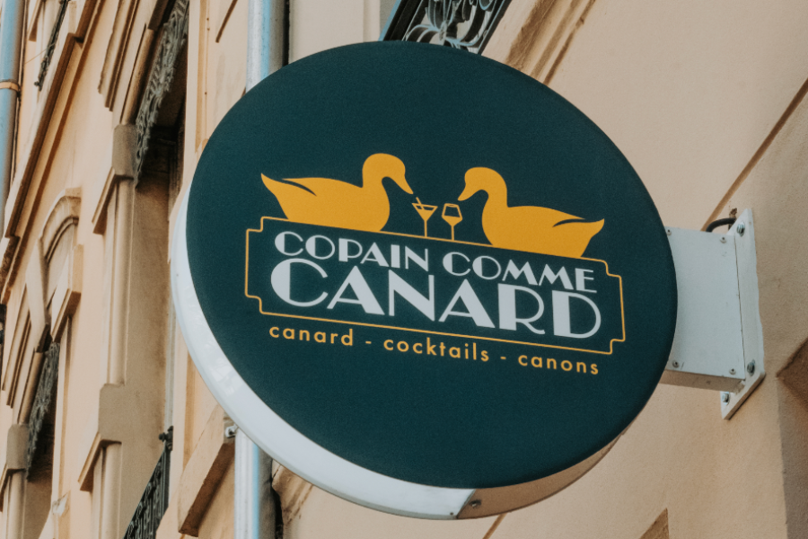 Enseigne Copain Comme Canard