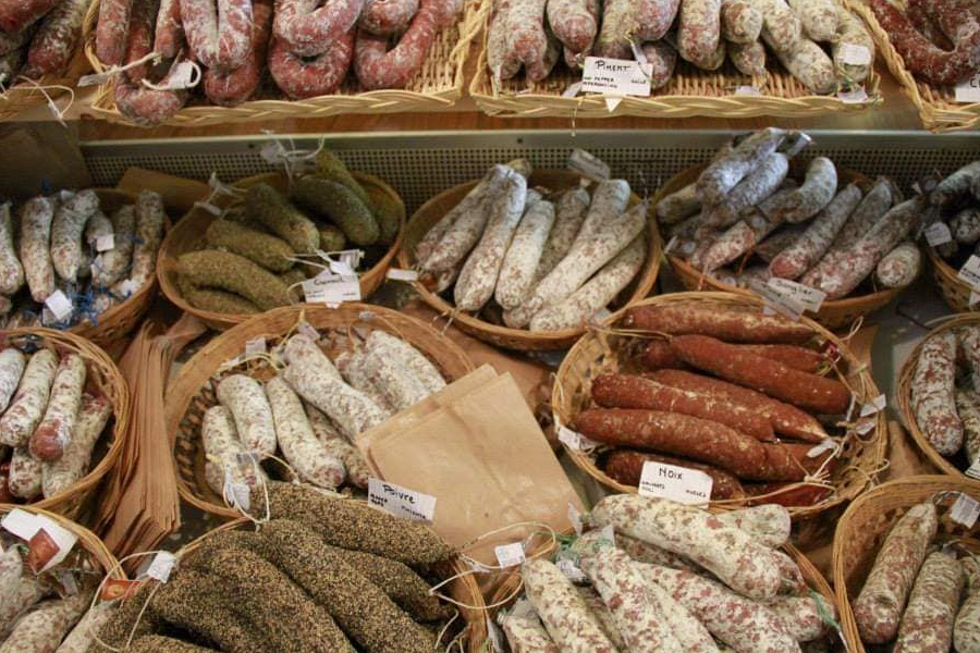 Saucissons de la fromagerie aux deux aples